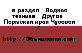  в раздел : Водная техника » Другое . Пермский край,Чусовой г.